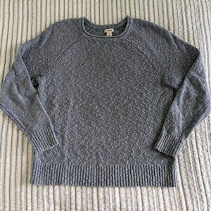 L.L. Bean Slub Knit Cotton Pullover